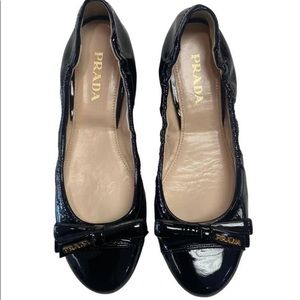 PRADA PATENT BALLET SHOES